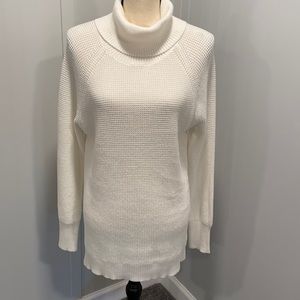 J Crew Ivory Turtleneck Sweater